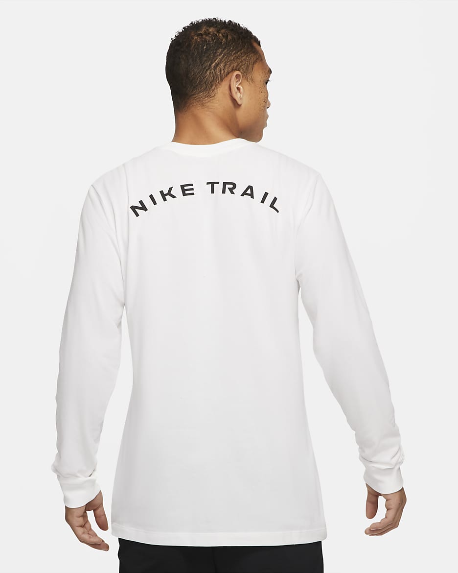 Nike longsleeve white best sale